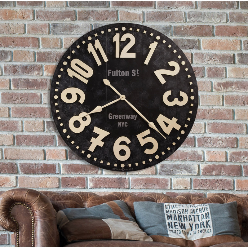 Howard Miller Oversized 36" Fulton Street Wall Clock & Reviews Wayfair